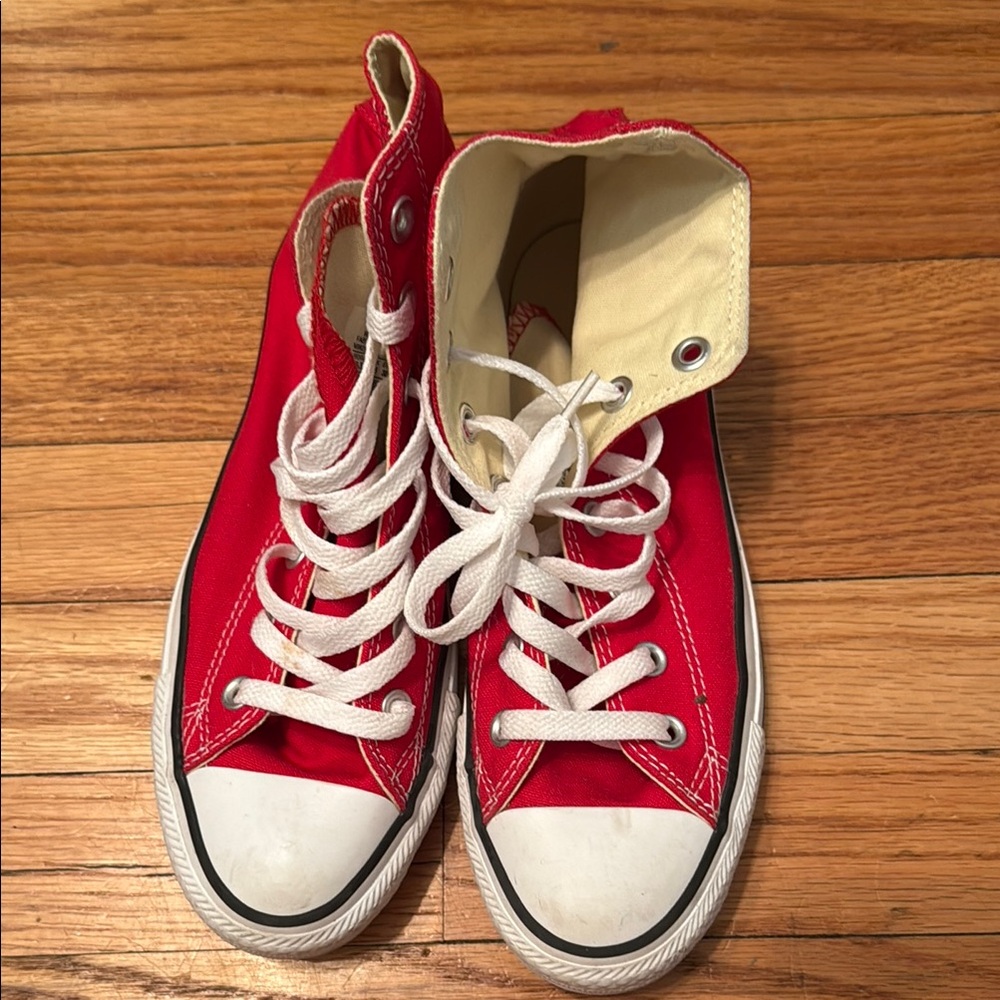 Converse Red High-Top Kids Sneakers